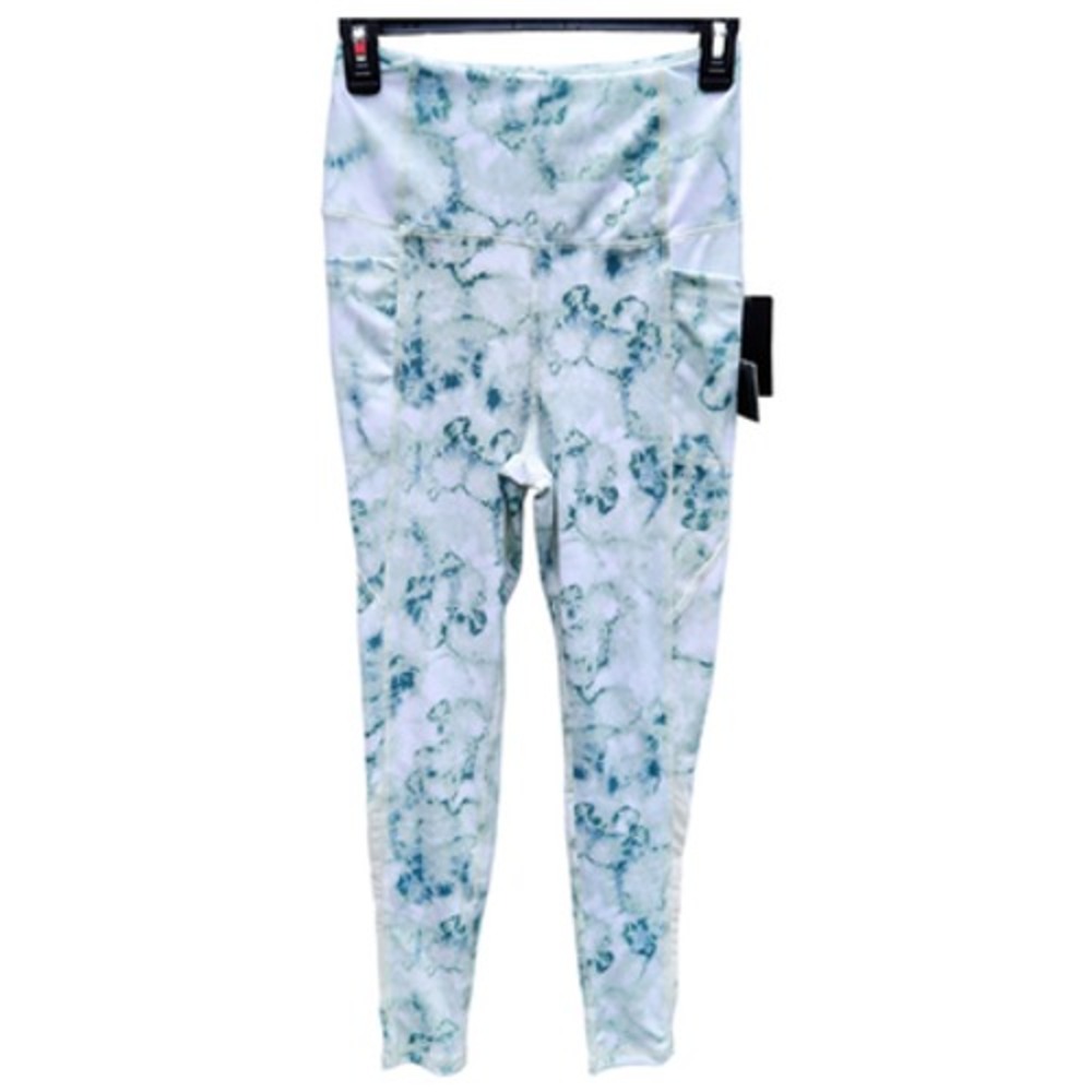 BSP Atomic Jelly Aqua Women's Leggigns Size Medium Green Aqua White Tye-Dye NWT
